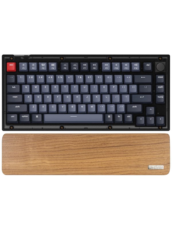 Keychron Walnut Wood Palmrest for V1 / Q9 - Håndleddsstøtte - Brun
