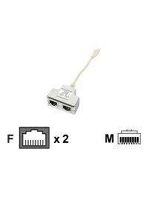 EFB NORDIC EFB-Elektronik T-Adapter - network splitter - 15 cm - 0.1m