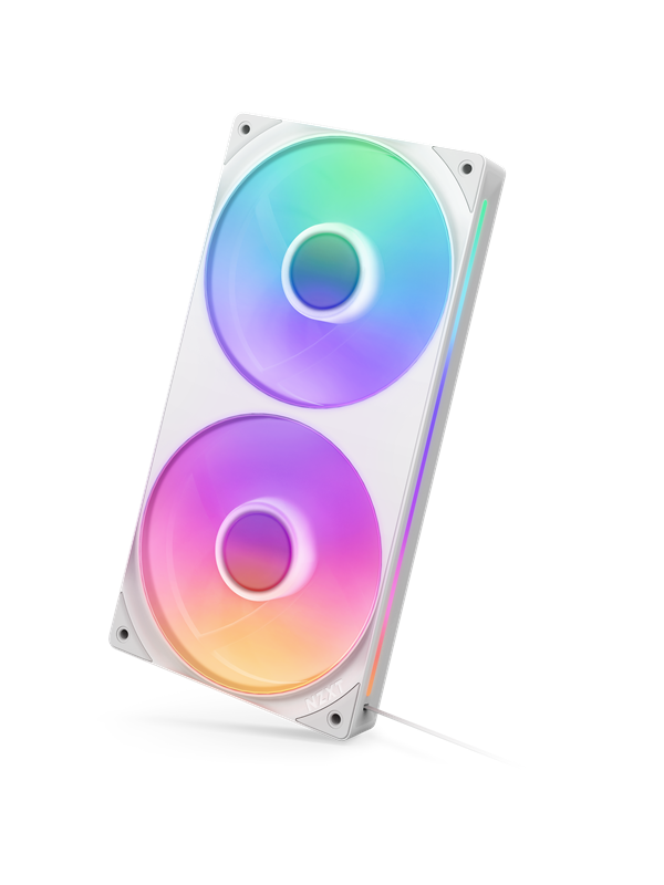 NZXT F280 RGB CORE - 280mm - Kabinettvifte - Hvit - 30 dBA