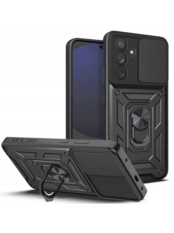 Tech-Protect CamShield Pro Case for Samsung Galaxy S24 FE - Black