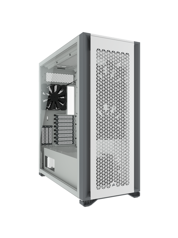 Corsair 7000D AIRFLOW TG - White - Kabinett - Fulltower - Hvit