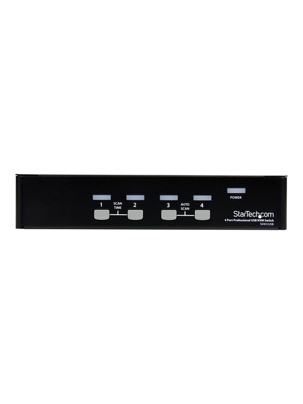StarTech.com 4 Port Professional VGA USB KVM Switch with Hub