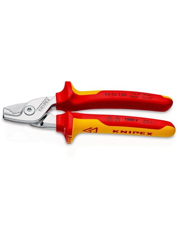 KNIPEX StepCut, Kabelsaks med trinnvis kutting