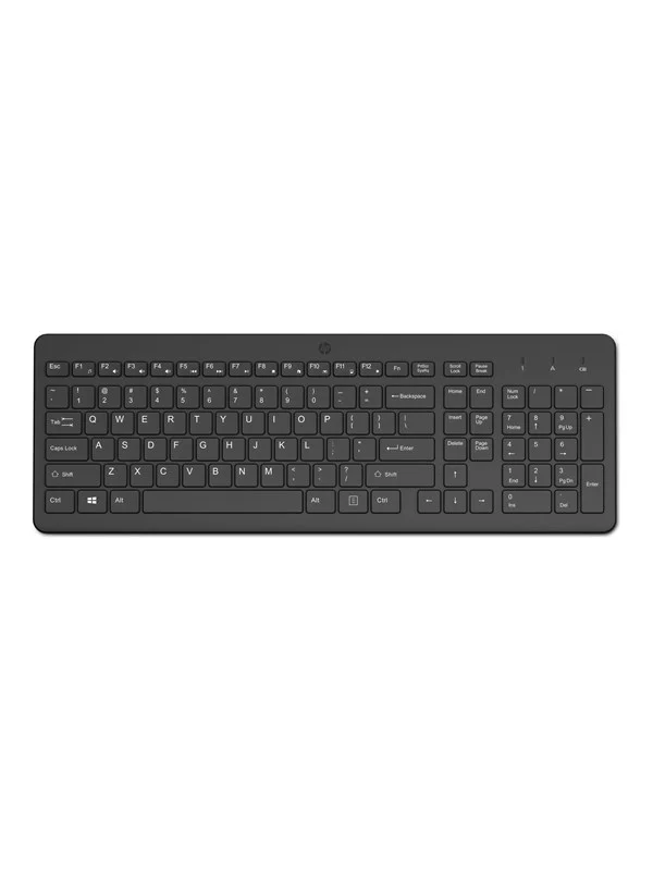 HP 225 - Tastatur - Engelsk - Svart