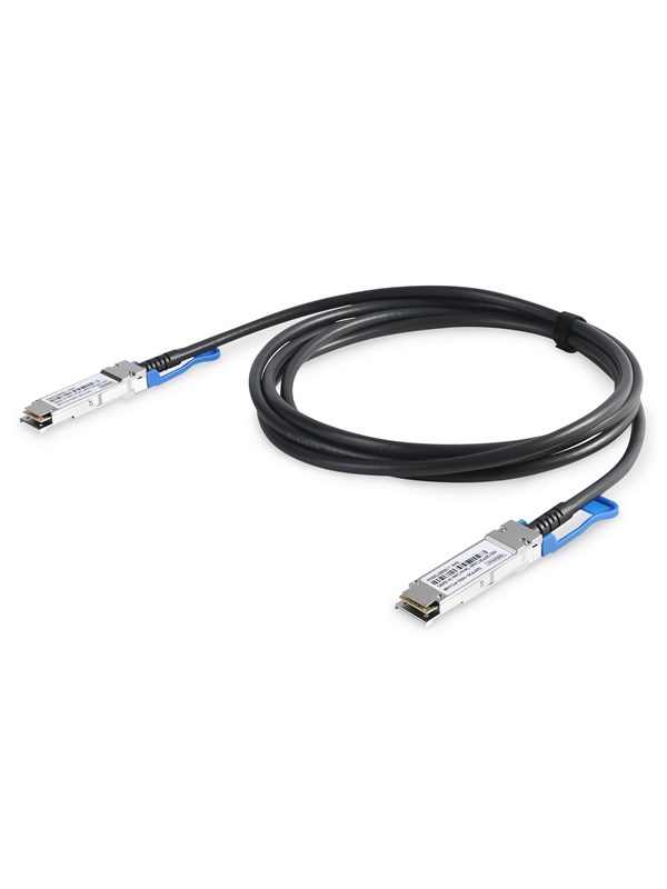 DIGITUS 100G QSFP28 Direct Attach Cable - 1m - Svart - 1m