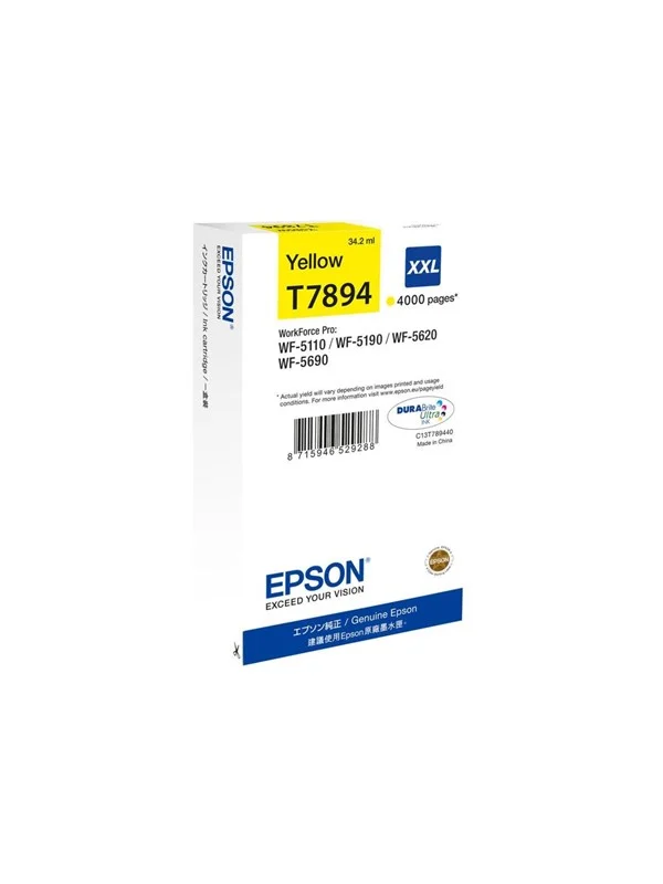 Epson T7894 - Yellow Ink XXL (T7894) - Blekkpatron Yellow