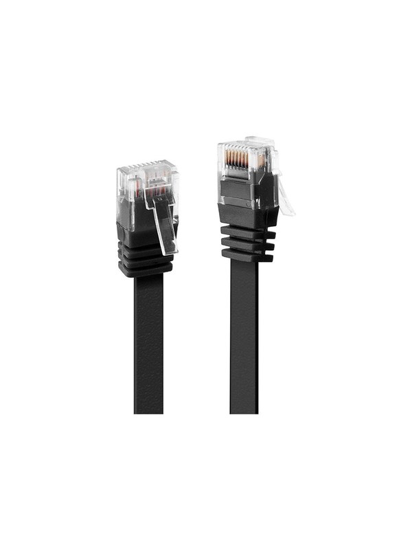 Lindy patch cable - 5 m - black - Svart - 5m