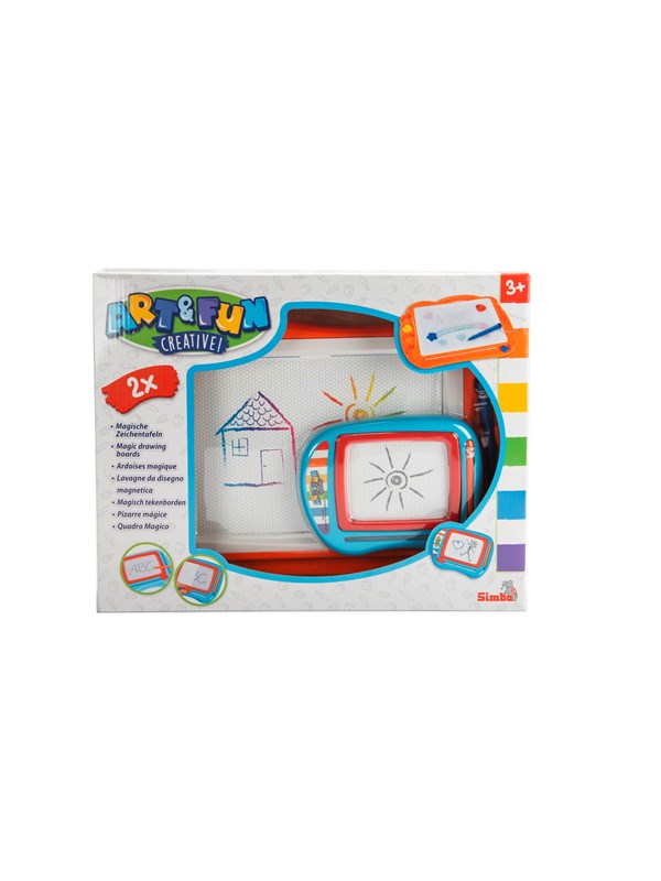 Simba Art &amp; Fun Dobbelpakke Magnetiske Tegnetavler