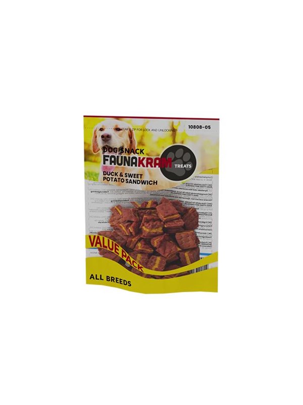 Faunakram Valuepack Duck sweet potato sandwich 300 gr.