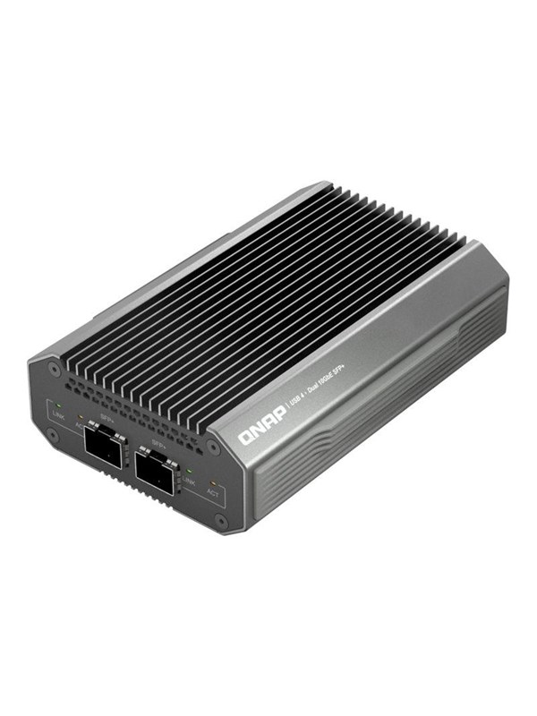 QNAP QNA-UC10G2SF - network adapter - USB4 / Thunderbolt 4 - 10 Gigabit SFP+ x 2