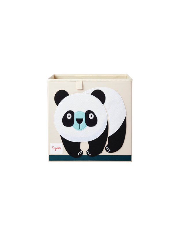3 Sprouts Storage Box - Black &amp; White Panda