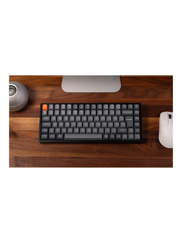 Keychron K2 MAX - keyboard - QMK mechanical - 75% - QWERTY - Nordic - black Input Device - Tastatur - Nordisk - Svart
