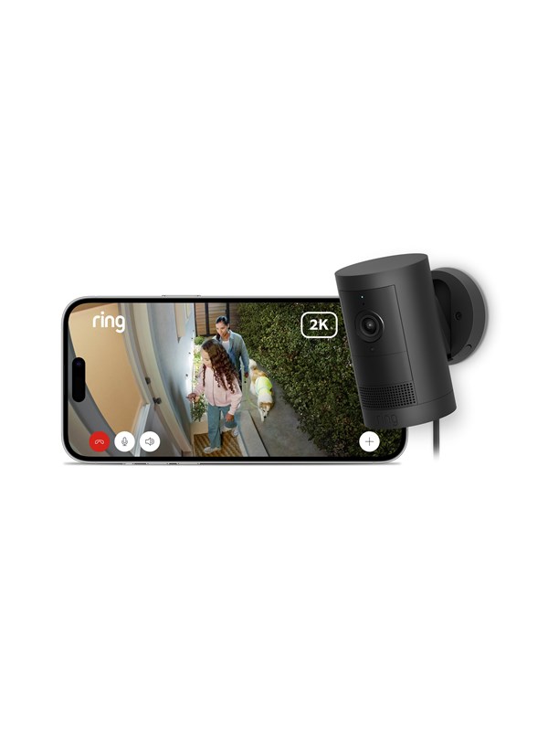 Ring Outdoor Cam Plus Plug-in Black