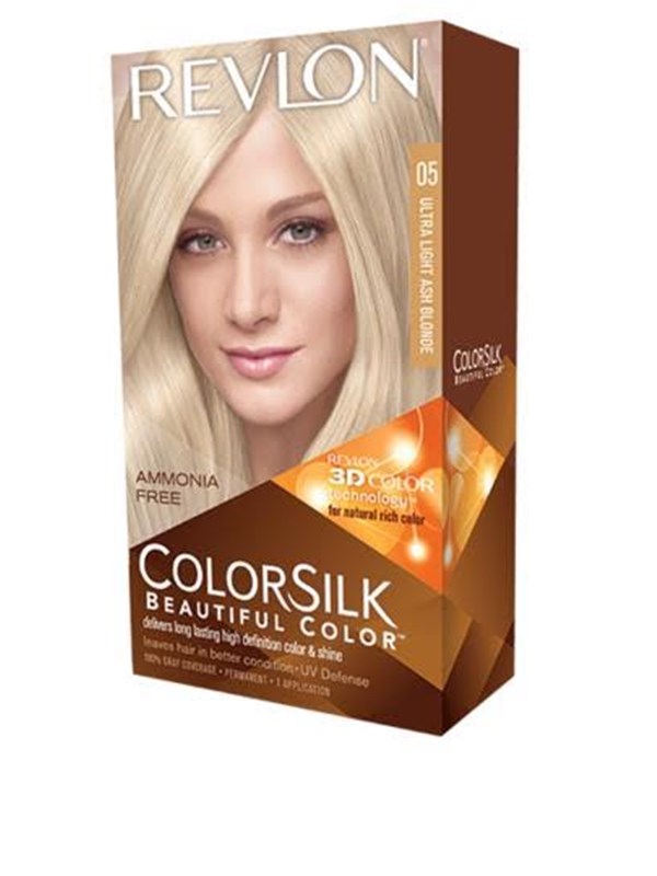 Revlon Color Silk Permanent Hair Dye 130 ml.- 05 Ultra Light Ash Blonde.