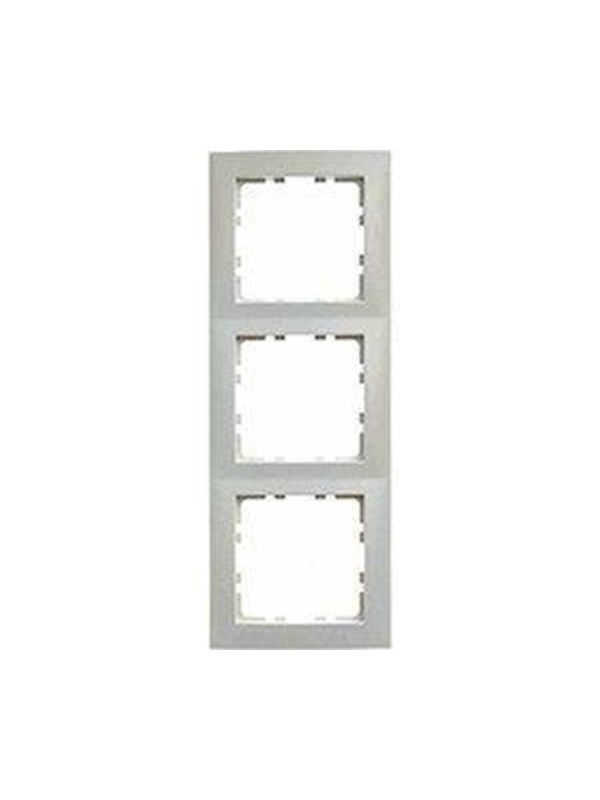 Berker Frame 3gang s1 polar white matt