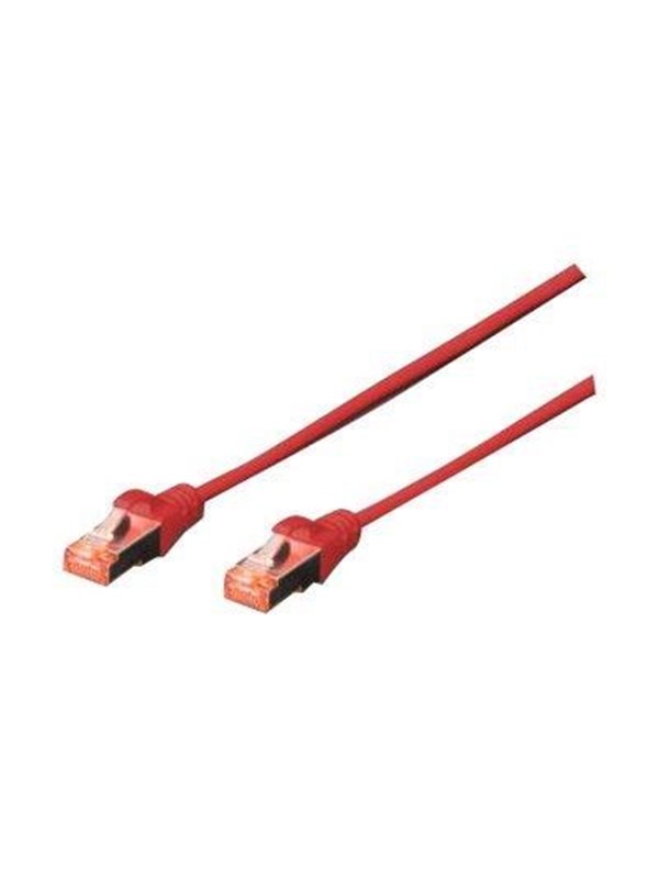 DIGITUS CAT 6 S/FTP Patchk..5m.rot - Rød - 5m