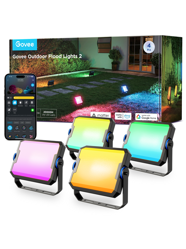 Govee Outdoor Flood Lights 2 (4-Pack)