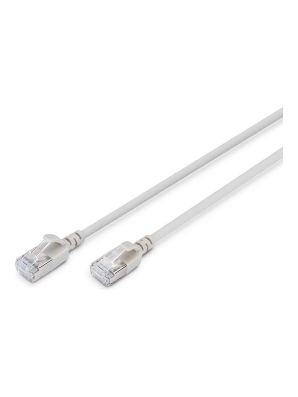 DIGITUS patch cable - 30 cm - grey - Grå - 0.3m