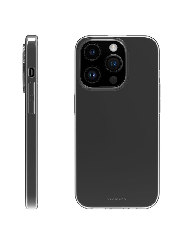 Vivanco Slim TPU Cover iPhone 15 Pro Clear
