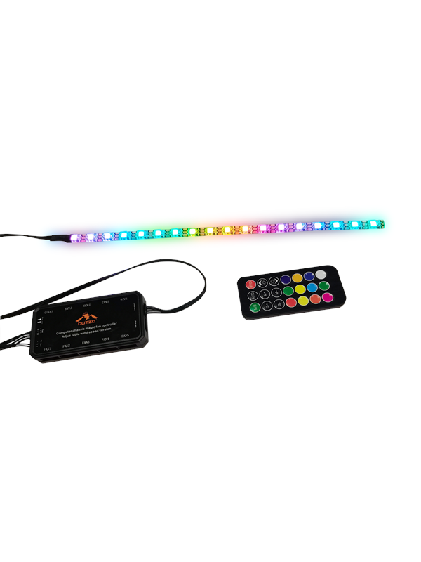 DUTZO Adresserbar RGB Strip 30cm med kontroller og fjernkontroll