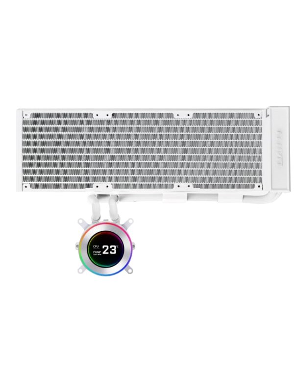 Lian Li Hydroshift II LCD-C 360 fanless White - CPU Vannkjøling - Max 28 dBA