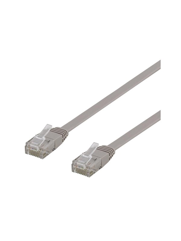 Deltaco patch cable - 1 m - grey - Grå - 1m
