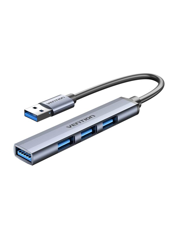 Vention Mini Hub USB 3.0 to USB 3.0/3x2.0 0.15m USB-hub - USB 3.0 - 3 porter - Grå