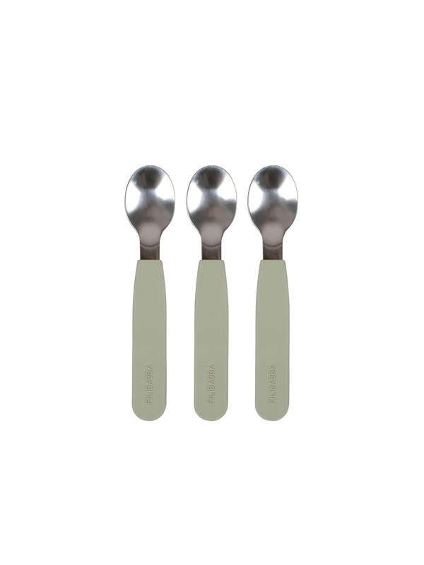 Filibabba Silicone spoons 3-pack - Green