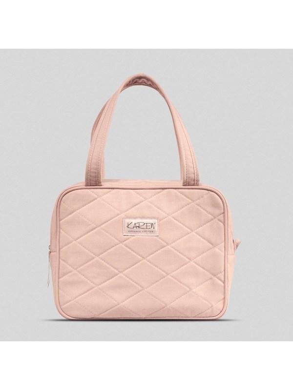 Karen - Toilet bag with handle - Nude quilt