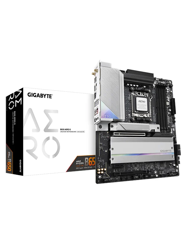 GIGABYTE B650 AERO G Hovedkort - AMD B650 - AMD AM5 socket - DDR5 RAM - ATX
