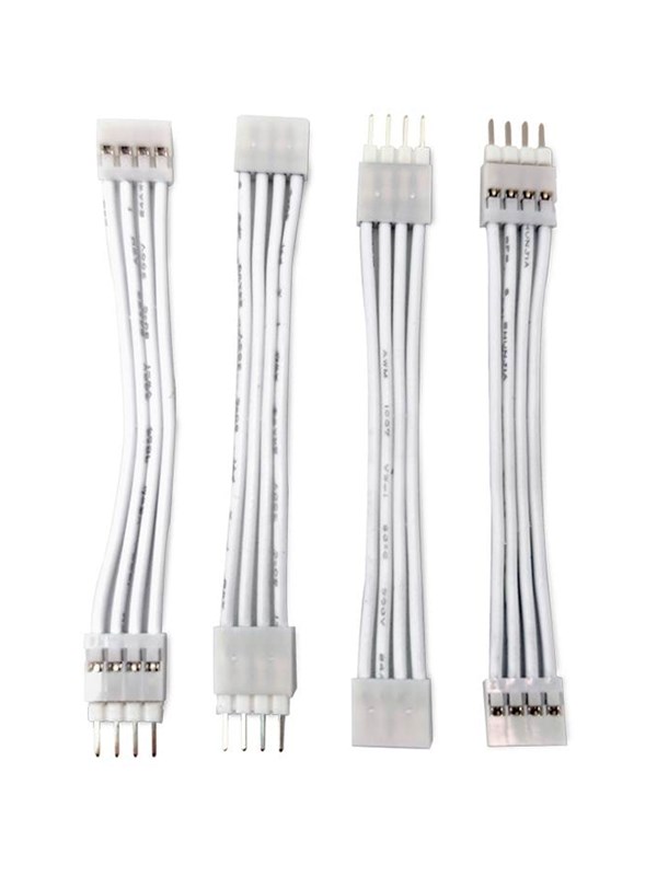 Light Solutions Cable for Philips Hue Gradient LightStrip - 5cm - White - 4 pcs