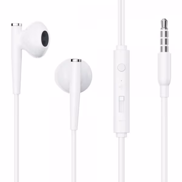 Joyroom Hodetelefoner JR-EW04 Wired Earphones 3.5mm Hvit