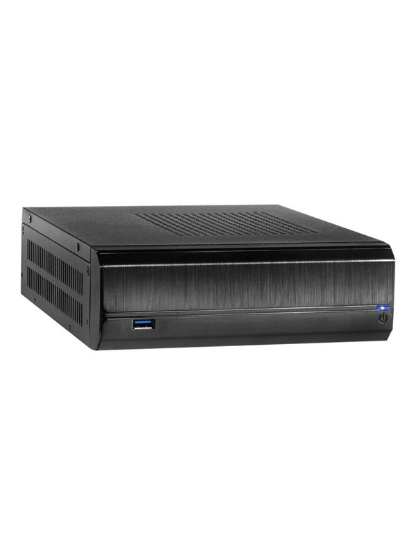 Inter-Tech JX-500 - Kabinett - Desktop slimline - Svart