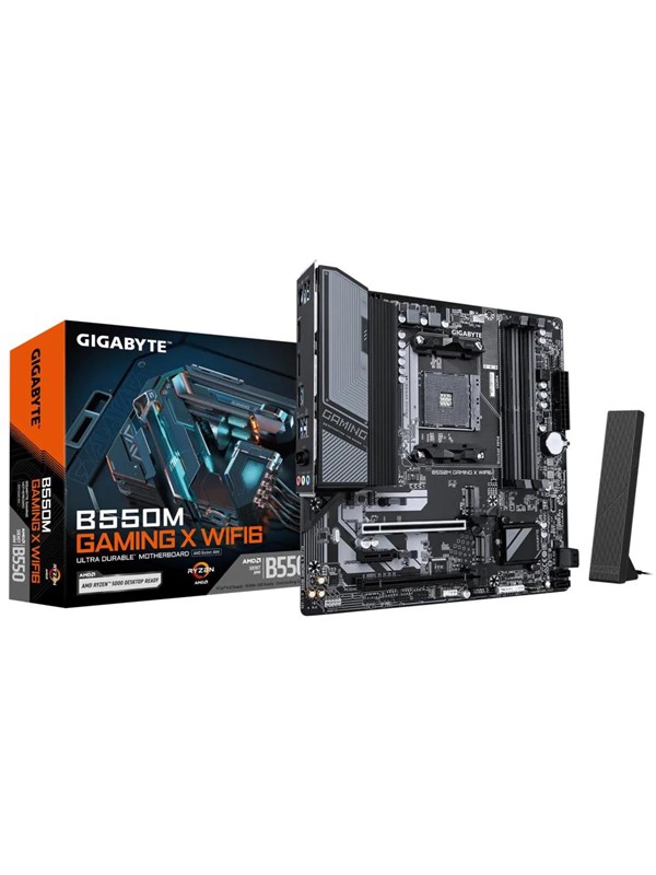 GIGABYTE B550M GAMING X WIFI6 Hovedkort - AMD B550 - AMD AM4 socket - DDR4 RAM - Micro-ATX