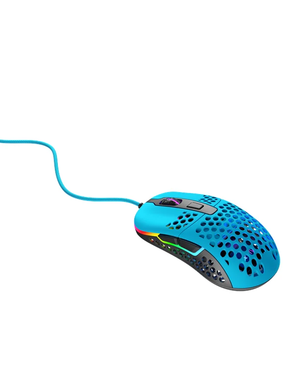Xtrfy M42 RGB - Miami Blue - Gaming mus - Optisk - 6 - Blå med RGB