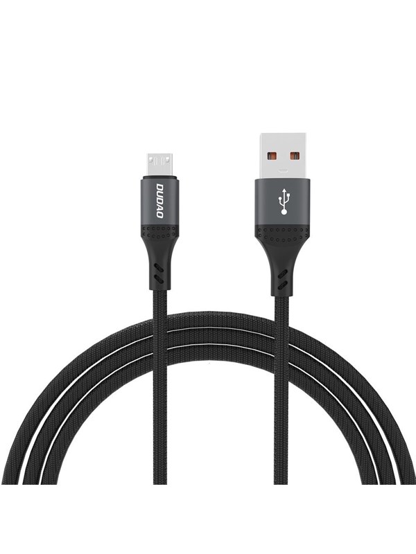 Dudao L3SM USB-A - MicroUSB 3A 1.2m Braided Cable - Black