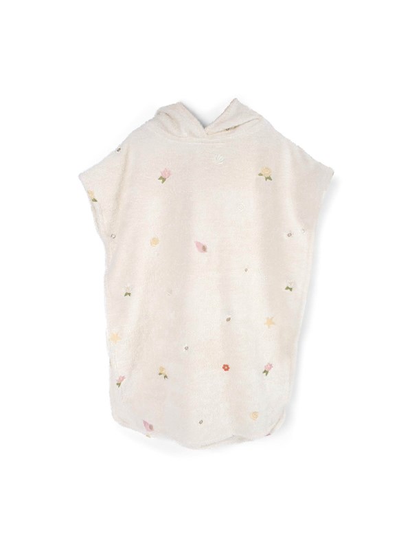 Filibabba Embroidered beach poncho GOTS - Ocean Blossom