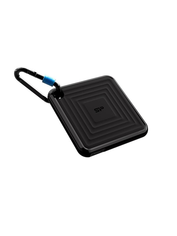 Silicon Power PC60 Portable SSD - 256GB - Svart - Ekstern SSD - USB 3.2 Gen 2