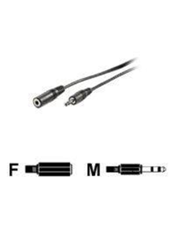 Roline Audio extension cable - 3.5mm stereo jack male to female 10m