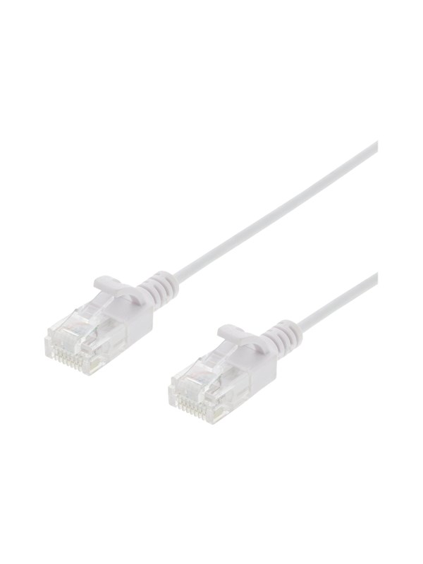 Deltaco patch cable - 1.5 m - white - Hvit - 1meter
