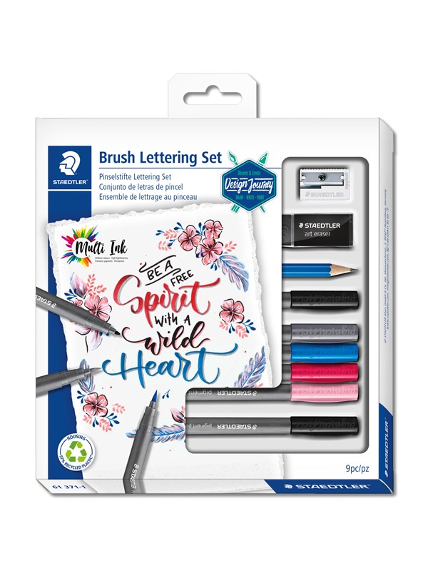 Staedtler Brush Lettering Set 9 pcs 100% PEFC