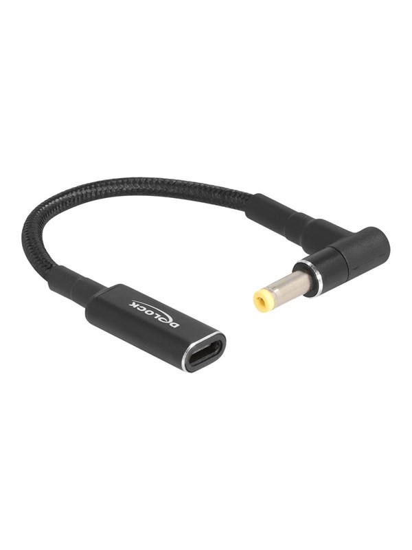 DeLOCK - power adapter - 24 pin USB-C to DC jack 4.8 x 1.7 mm - 15 cm