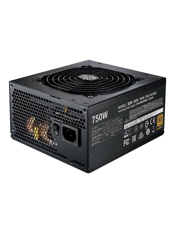 Cooler Master MWE Gold V2 750 Strømforsyning (PSU) - 750 Watt - 120 mm - ATX - 80 Plus Gold sertifisert