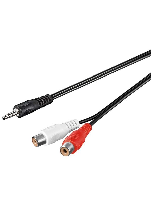Pro MiniJack (M) - 2xRCA (F) - 1.5m