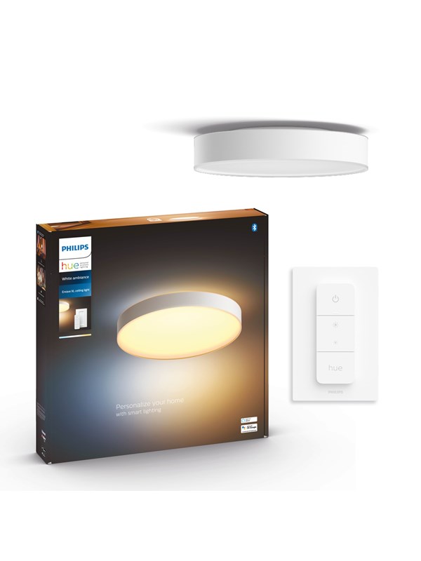 Philips Hue Enrave Extra Stor Taklampe - Hvit