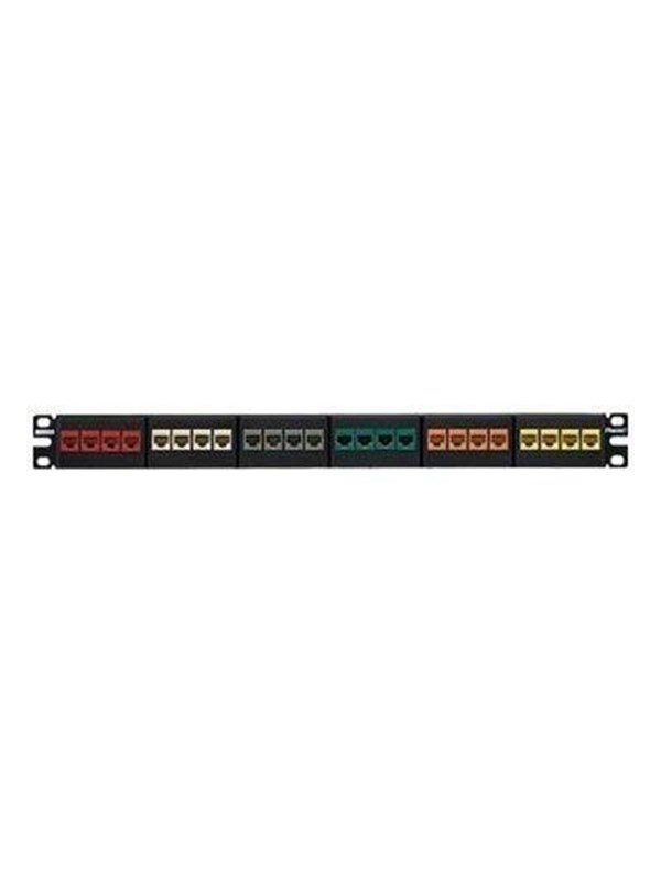 PANDUIT Nk modular pp flat 24p 1ru ea black