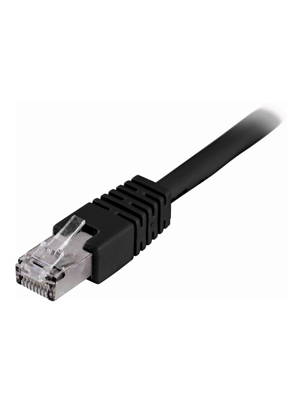 Deltaco LAN CAT 6 - F/UTP - Svart - 0.7 meter
