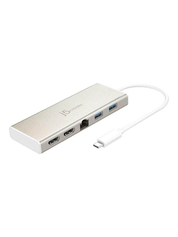 j5create USB Type-C Dual HDMI Mini Dock (with Ethernet and PD)