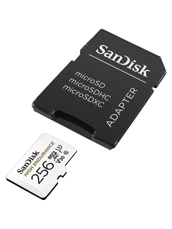 SANDISK High Endurance microSD/SD - 100MB/s - 256GB