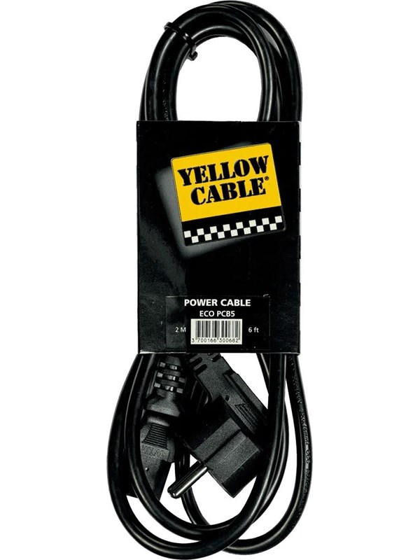 Yellow Cable PCB5 - AC-strømkabel